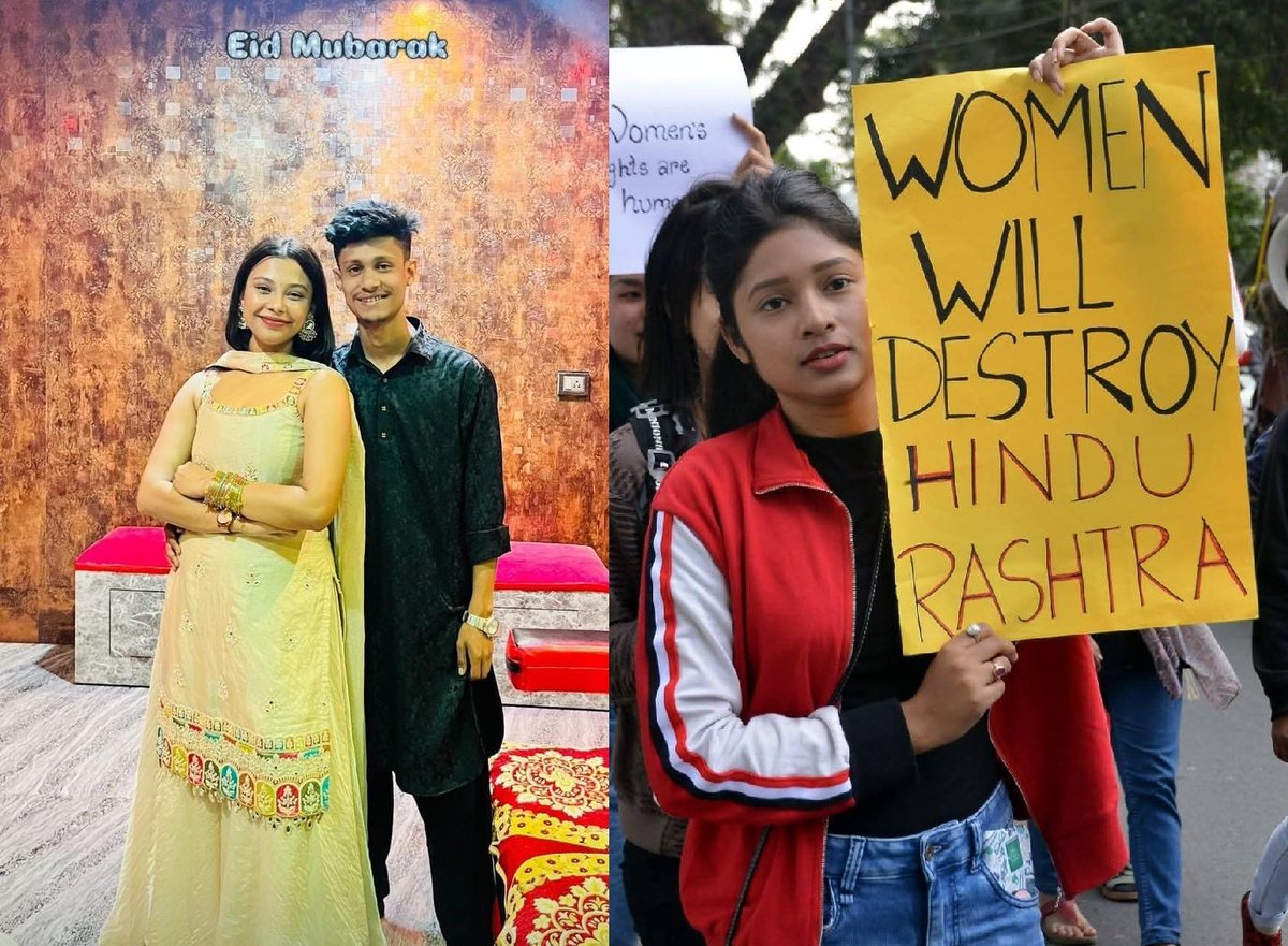 Tushar_KN's tweet photo. Ignore all the warnings

Pushed away people who warned her and called them Andhbhakts

Her female friends and mother knew about her relationship with Ashiq Ali

Secular Hindu females like Nimisha Thakuria are a bigger threat to their community than any external enemies https://t.co/szWX6RSGON