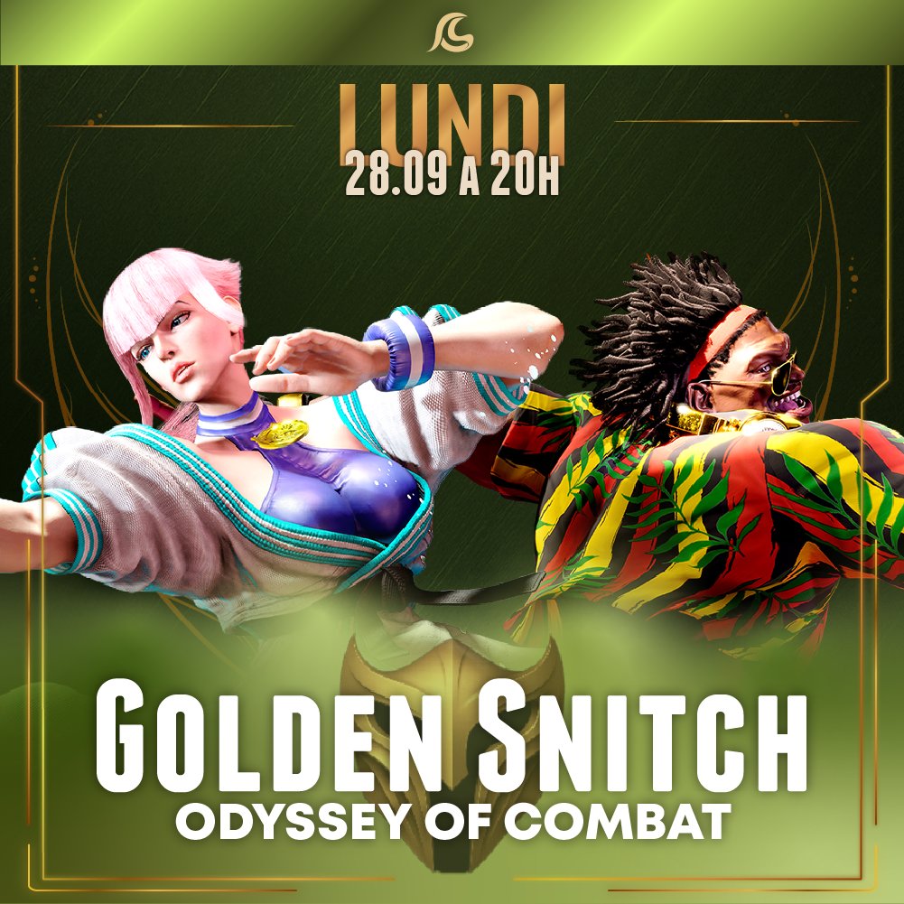 GoldenSnitchOff's tweet photo. 🥊Street Fighter🥊

Les PlayOffs devaient normalement se jouer Vendredi dernier, ils ont finalement été reporté à... aujourd'hui !
RDV sur Twitch à 20h pour voir aizor ET Tokoko tout donner pour atteindre le grâle de champion de la Saison 3 de l'@odysseyofcombat ! https://t.co/WgjONCXESE
