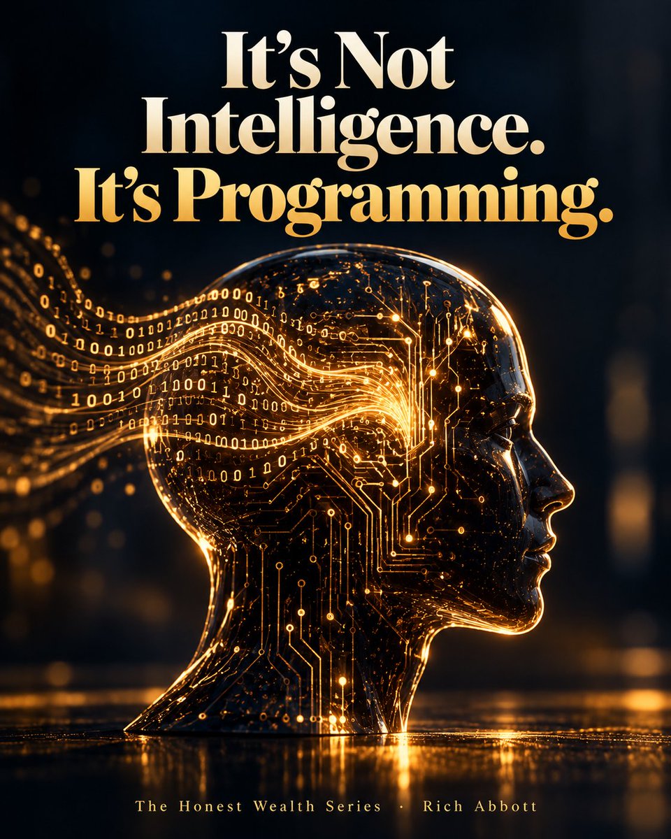 RichAbbottMedia's tweet photo. You work hard. You're capable. You're still not getting ahead.

It's not intelligence. It's programming: the money beliefs you absorbed before you could read.

Millionaire Mindset shows you how to find them and rewrite them.
https://t.co/DkVt6bZ5g0 #ad https://t.co/YSy2is6gAC