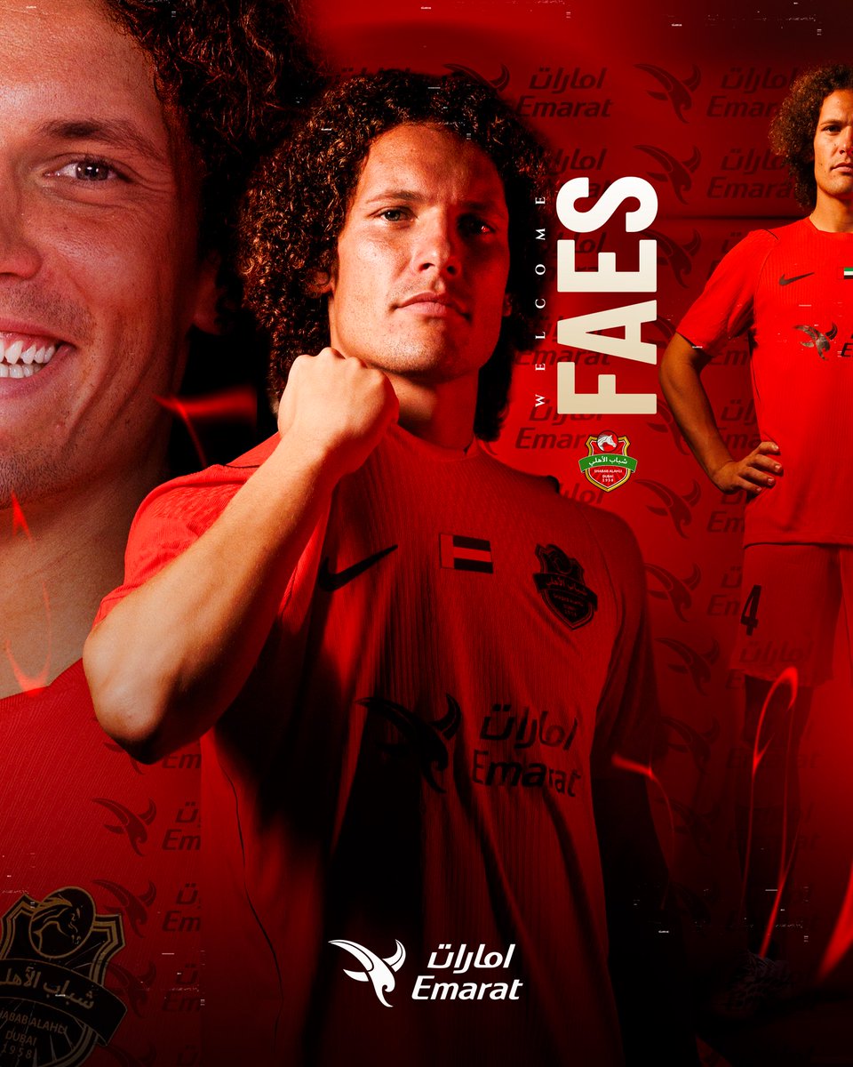 Shabab_AlAhliFC's tweet photo. برعاية امارات Emarat 

شباب الأهلي يعزز صفوفه بالنجم البلجيكي ووت فايس قادماً من ليستر سيتي  

Shabab Al Ahli strengthen their squad with the signing of the Belgian international Wout Faes, arriving from Leicester City.

#شباب_الأهلي https://t.co/OV4O9xCLgu