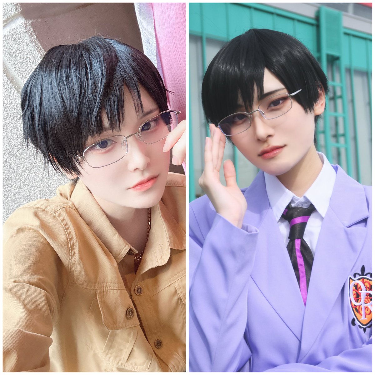 su_i_cos's tweet photo. 実は私服と制服で��ィッグちょっといじってたんです🤩これは私の解釈ですが🤩 https://t.co/Ubbrk9h6QL