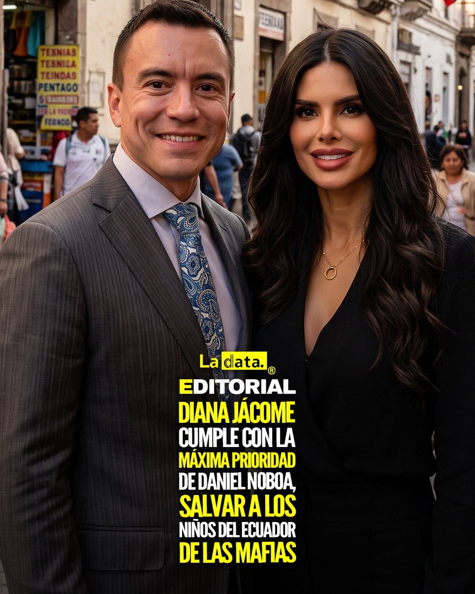 ladataec's tweet photo. #Editorial Diana Jácome cumple con la máxima prioridad de Daniel Noboa, salvar a los niños del Ecuador de las m4fias 

Hay infancias que crecen bajo la sombra de la am3naza y la coerción, y no hay deber más sagrado para una nación que arrancar a sus hijos de las garras de la d3lincuencia organizada. Frente al acecho despiadado de las m4fias, el Estado tiene la obligación moral y legal de blindar a las nuevas generaciones.

​Bajo la firme determinación del presidente Daniel Noboa, y su bloque legislativo, la seguridad y el bienestar de la niñez y la adolescencia se han consolidado como una prioridad de Estado intransigente. Esta visión de protección integral encuentra un rostro humano y combativo en la asambleísta Diana Jácome. 

Mientras la Comisión de la Ni��ez de la Asamblea Nacional ha permanecido sumida en la inoperancia marcada por una indolencia de tintes correístas que da la espalda al dolor ciudadano, Jácome desde su comisión demuestra que el verdadero liderazgo se mide con acciones tangibles en favor de los más vulnerables.

​Su gestión al frente de la Comisión de Transparencia representa un muro de contención contra el crim3n. Este martes 29 de septiembre de 2026, su ponencia en el segundo debate del Proyecto de Ley contra el Reclutamiento Infantil no solo endurecerá las penas contra los cabecillas que instrumentalizan a menores como carne de cañón, sino que creará un escudo integral de prevención, rescate y restitución de derechos. 

Los ecuatorianos deben saber hoy más que nunca quiénes combaten sin tregua a las estructuras crimin4les y quiénes defienden el futuro de la patria.

@ladataec 👈

#ladata #TendenciaPolítica #Niñez #GobiernoNacional
