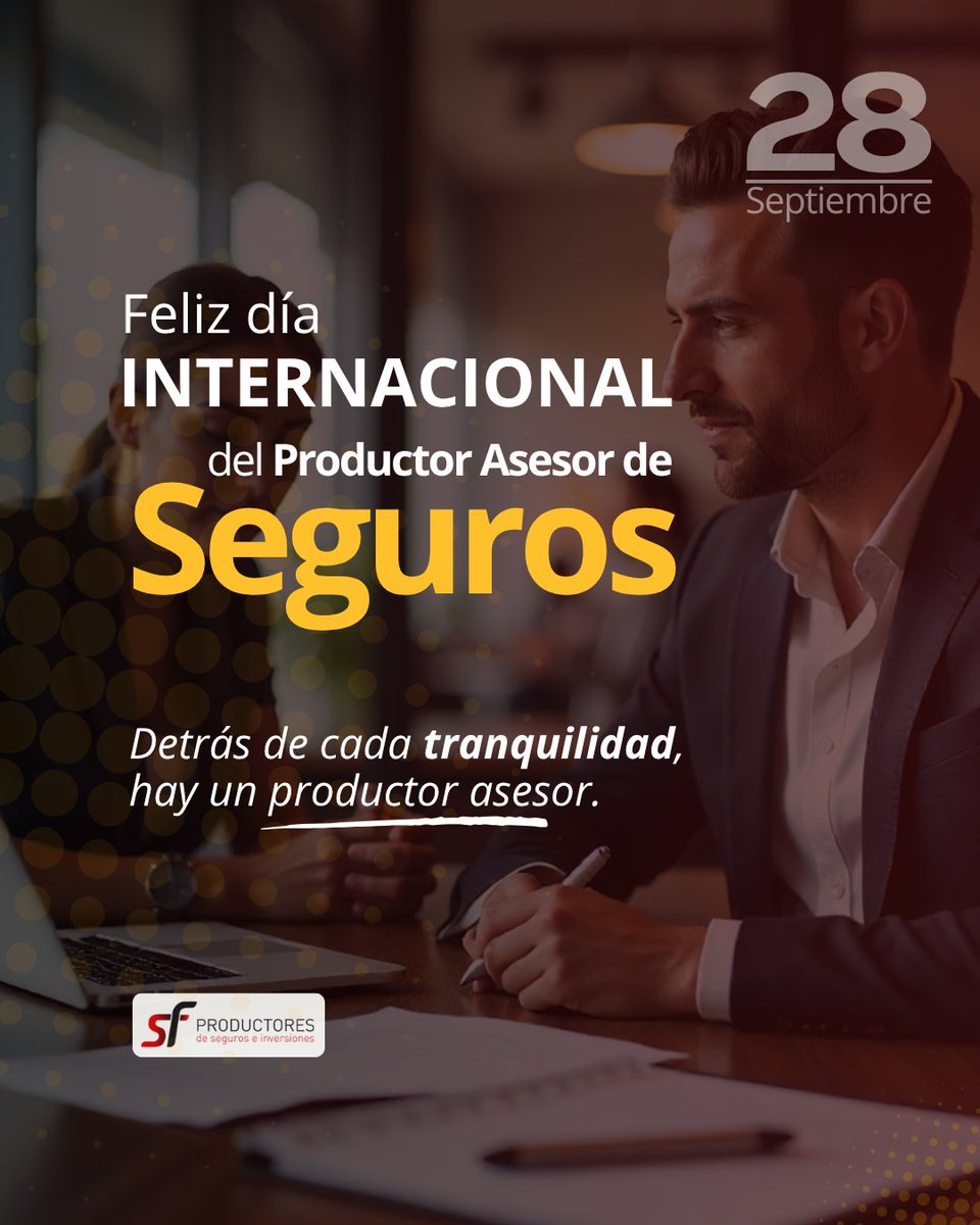 SFproductores's tweet photo. Hoy celebramos a quienes acompañan en cada paso importante: cuando formas tu familia, abrís tu negocio, comprás tu casa o pensás en el futuro. Detrás de cada tranquilidad, hay un productor asesor de seguros (PAS)✨

¡Feliz día a todos los colegas!

#DiadelProductorAsesorDeSeguros https://t.co/W9sMuUcY0v