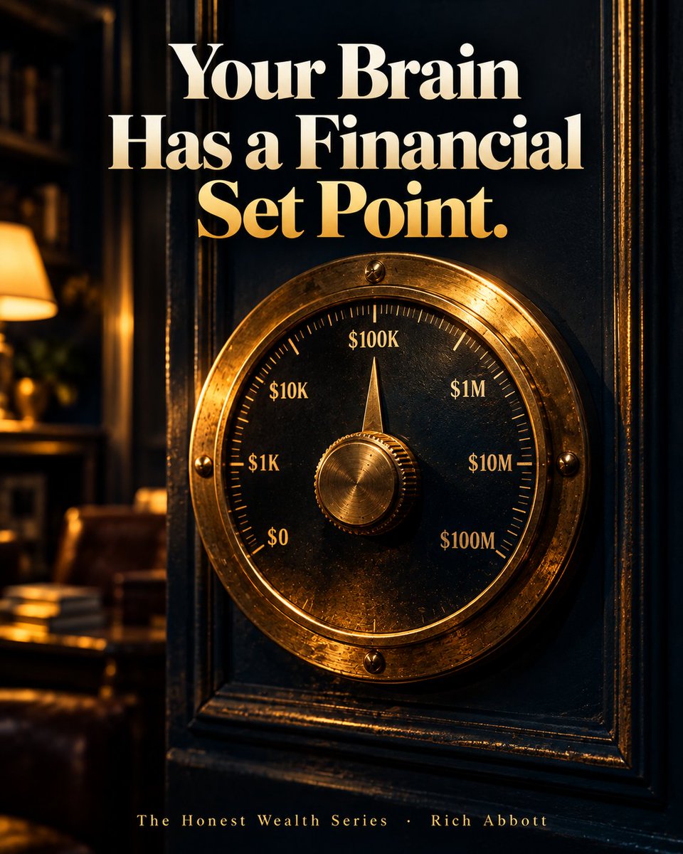 RichAbbottMedia's tweet photo. Your brain has a financial set point.

Earn more, and you'll find ways to spend it. Lose some, and you'll claw back to the same place.

The Abundance Algorithm is a 60-day plan to reset it.
https://t.co/unHvr9PEwJ #ad https://t.co/3ghAYcMGn0