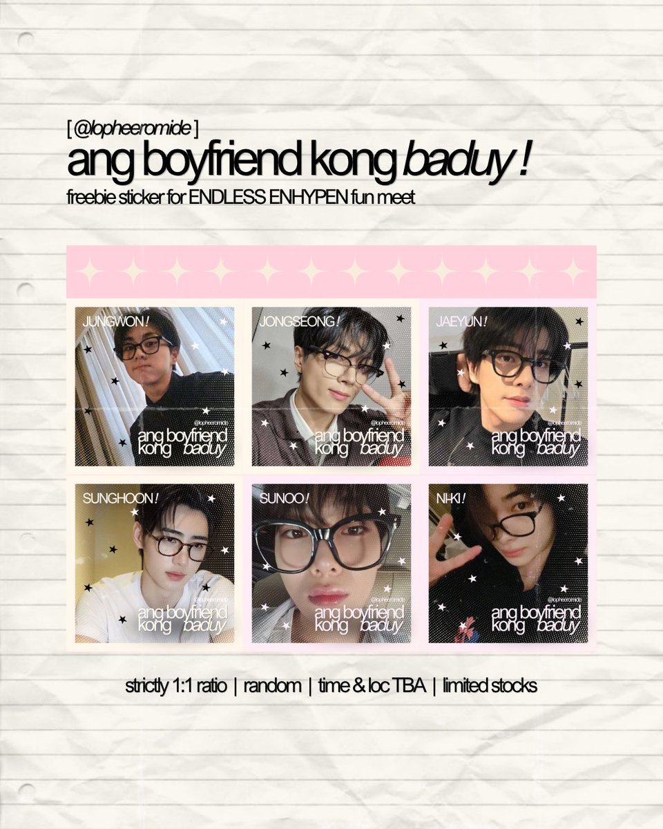 lopheeromide's tweet photo. ENHYPEN ENDLESS FunMeet Manila 2026 Fan Support by @lopheeromide

📅 Oct 3 
📍 MOA Arena (specifics TBA) 
📌 Strictly 1:1 ratio
📌 Paunahan nalang kasi limited stock  

How to Claim: 
➡️ Just approach me when you see me

#DunkinPH_ENDLESS #ENDLESSFunMeet https://t.co/XNGVOsnB3E