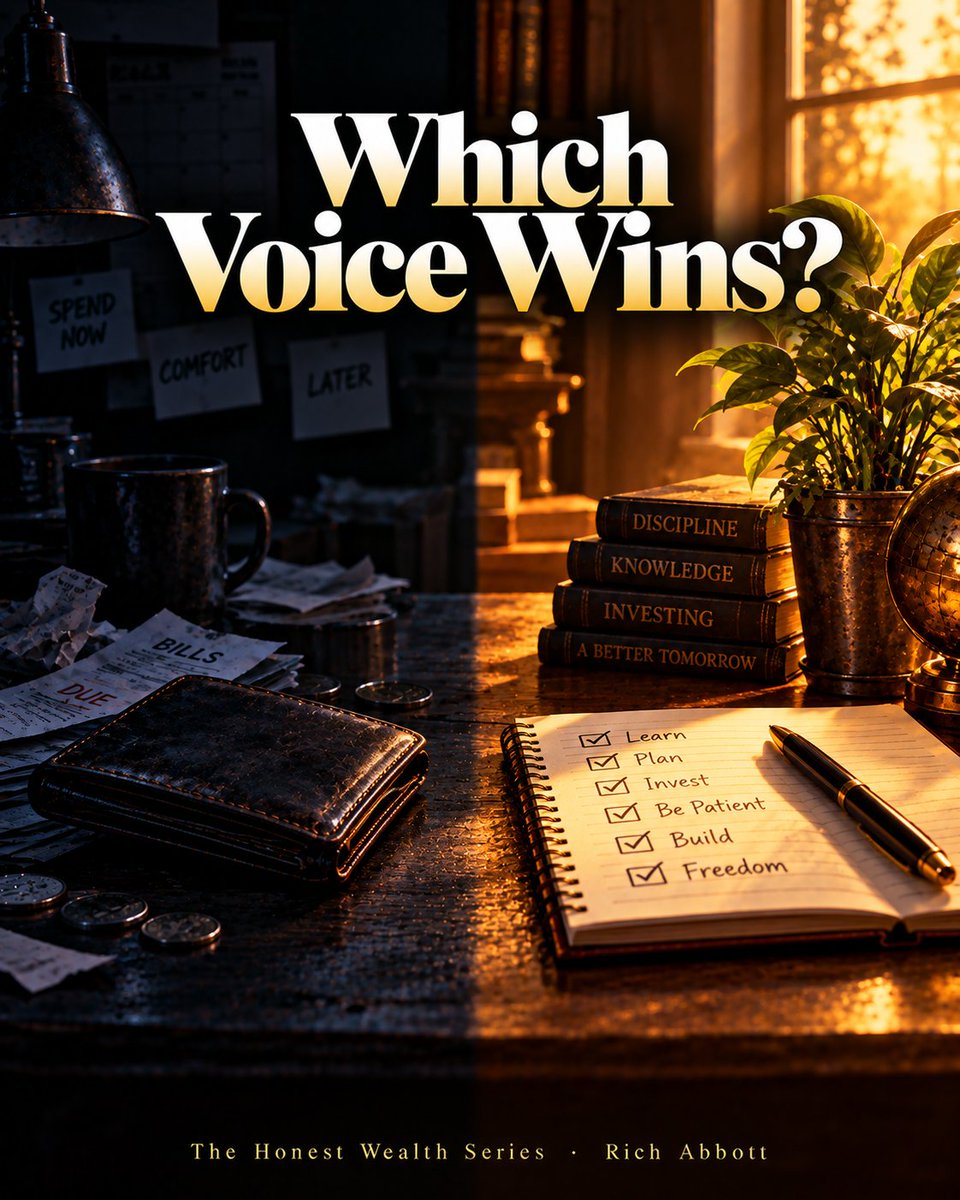 RichAbbottMedia's tweet photo. Scarcity thinking sounds like:
"I can't afford that."
"What if I lose it?"

Abundance thinking asks:
"What could this become?"

The Abundance Algorithm: a 60-day plan to change which voice wins.
https://t.co/unHvr9PEwJ #ad https://t.co/7MQoJfKKS4