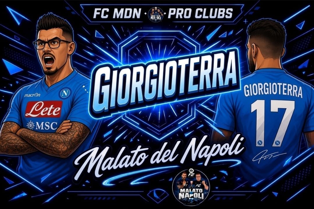 FCMDN__Napoli's tweet photo. Ecco a voi @Giorgioterra17 , il protagonista indiscusso di questa  pronto a trascinare l'FC MDN Pro Clubs verso ogni traguardo su EA Sports FC.  @NewsProclub @pctransfermarkt @HouseOfProClub @ProClubITALIA https://t.co/kvQMU3hEZO