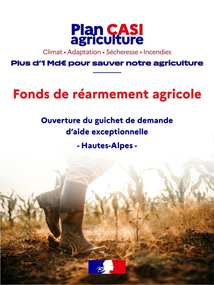 Image de Préfet des Hautes-Alpes - 🚜 Agriculture : l’État soutient les exploitations des Hautes-Alpes
Dans le cadre du plan #CASI, 806