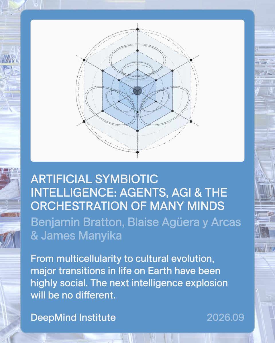 antikythera_xyz's tweet photo. Read Artificial Symbiotic Intelligence co-written by @bratton, @blaiseaguera &amp; James Manyika at https://t.co/MPabfyLsa6 https://t.co/dJ7ZOTiS6f