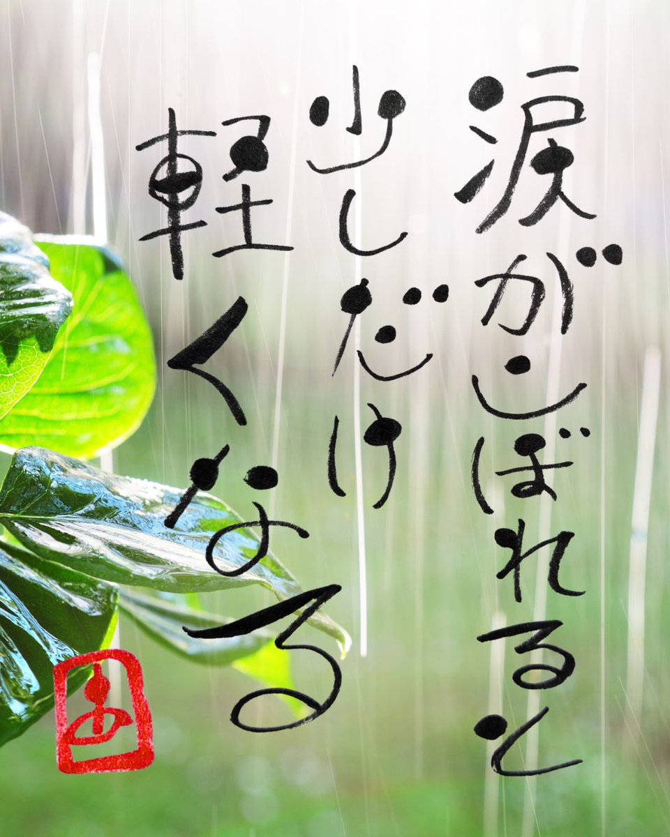 TakigawaAzuki12's tweet photo. おはようございます！

泣きたい時は、思いっきり泣けばいい。

��を我慢して、強がり続けなくていい。
泣いたあと、少しだけ心が軽くなることがある。
涙は、心に溜まったものを流すデトックス。

今日も無理しすぎないで。
いってらっしゃい。

#筆コトバ #心の休息 #大丈夫 https://t.co/1ddZz18txJ