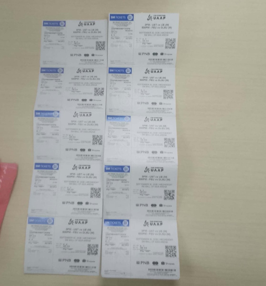 UAAPTICKETS25's tweet photo. DLSU vs FEU 💚💛
UST vs UE 💛❤️

🎟️lowerbox
🎟️section 213 row A 1-10
📩pm or dm https://t.co/zvqWi0fHoU