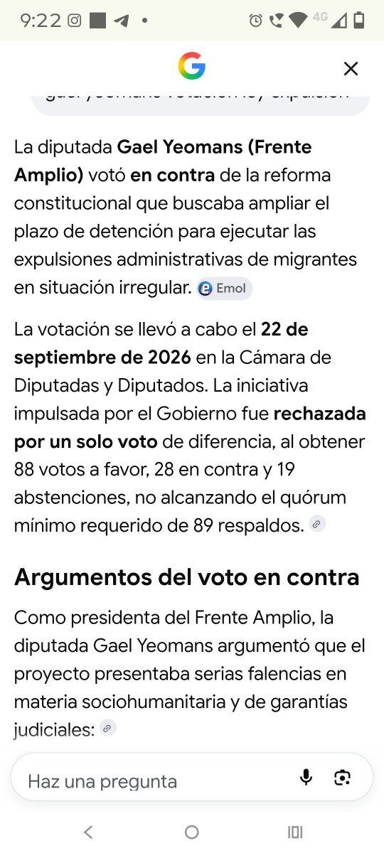 erichcerda's tweet photo. @GaelYeomans Votaste en contra de la ley para expulsión de inmigrantes ilegales, era de esperar del Frente Amplio. Que más se puede pedir. https://t.co/wFLq80pE9G