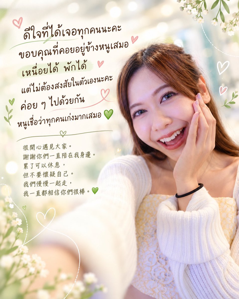 ChenPinchi74031's tweet photo. วันนี้อยากได้ Noey แบบไหนคะ? 💚
เหนื่อยก็พักได้ ช้าก็ไม่เป็นไร
ถ้าท้อ Paew จะคอยเตือนให้สู้ต่อ
ถ้าเหนื่อยมาก ก็มาพักข้าง ๆ Paew ก่อนนะ
อย่าลืมกินข้าว พักผ่อน และเชื่อในตัวเองนะคะ 🤍
@lookmaewmiaow
#NoeyKanteera #เนยกานต์ธีรา #Noey #TaiwanFans https://t.co/BSj1onWxoN