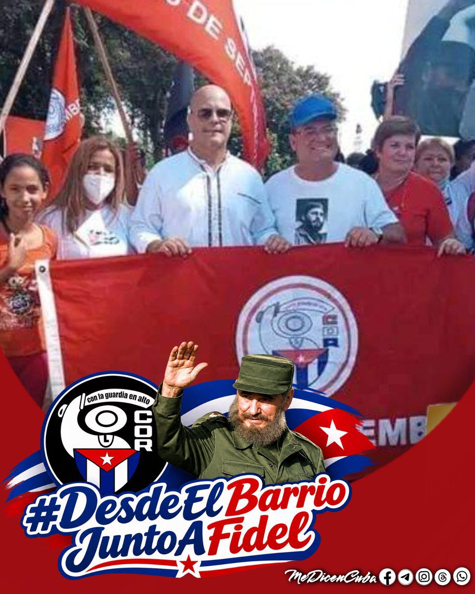 MarilnLen84's tweet photo. #DesdeElBarrioJuntoAFidel https://t.co/lzr9Ukc1iL
