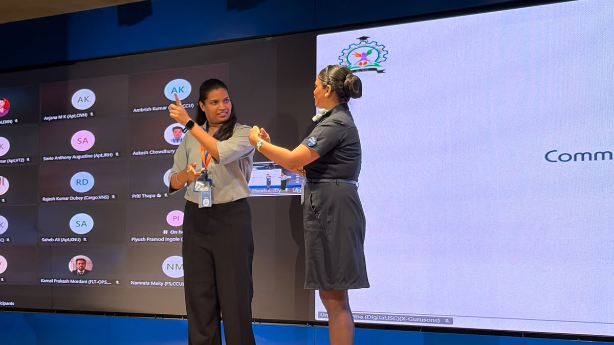 islrtc's tweet photo. 25.09.26 |  #IWD “Nothing About Us Without Us”
ISLRTC conducted a Basic ISL Awareness Programme at IndiGo, around 100 participants in physical &amp; online modes. The session focused on airport-related ISL to support accessible communication with Deaf passengers.
 #IndiaSpeaksISL https://t.co/o2kWDKZryx
