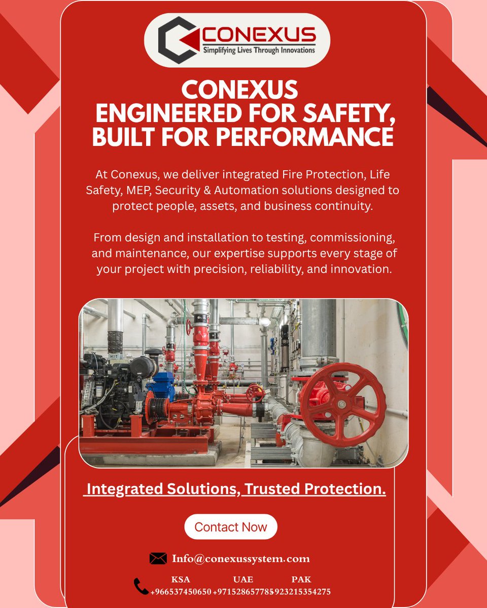 ConexusE's tweet photo. #Conexus #FireFighting #GasExtinguishingSystems #SmokeSystem #FireSystem #FireProtection #FireSafety #FireAlarmsystem #FireAlarm #Securitysystem #Alarm #Protection #Fire #Fireprotection #Firefighter #Firesolution #Maintenance #Companyalarm #Alarmsproducts #Fireextiguisher https://t.co/pIMrgReqgM