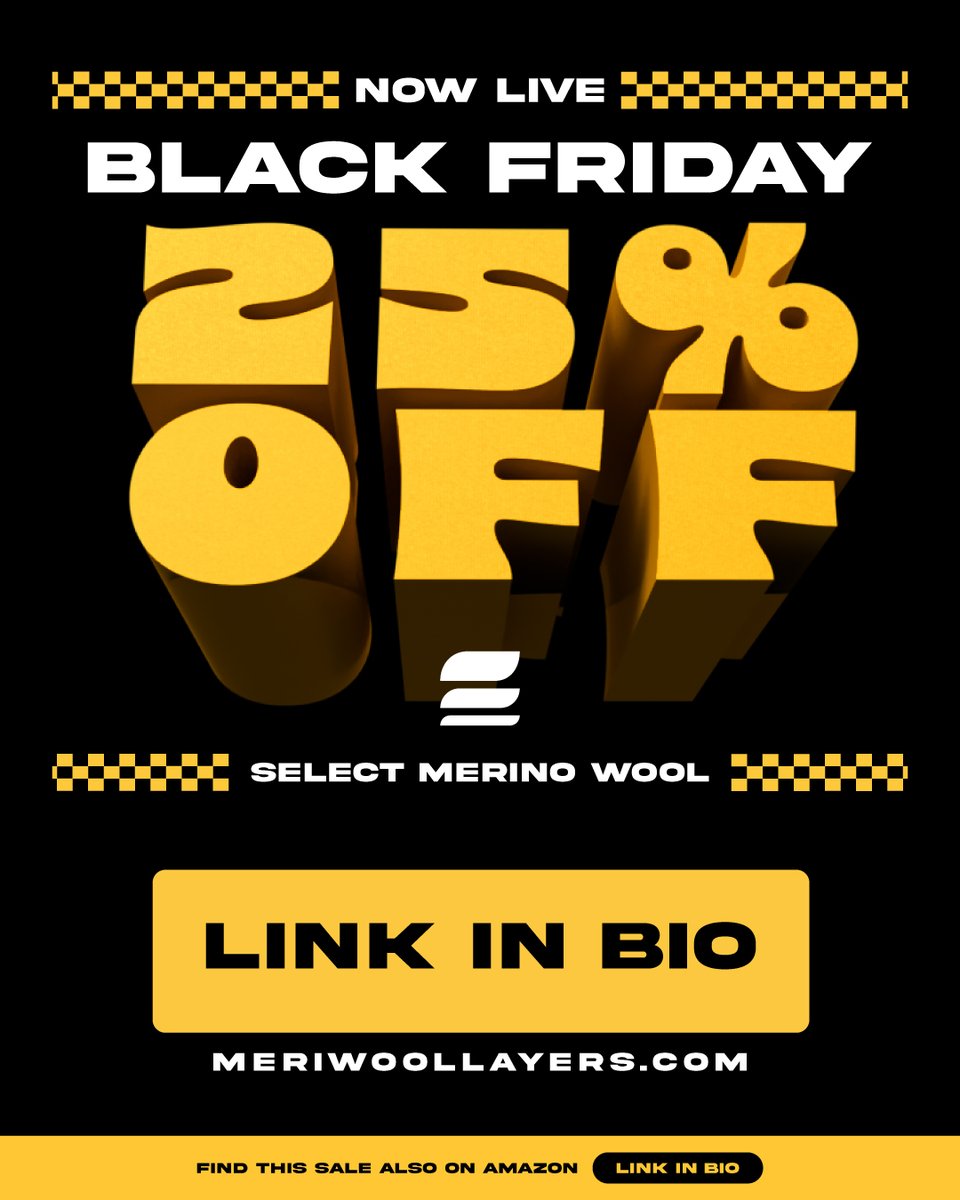 DLC06's tweet photo. Cold weather comfort starts with the right layers. Merino wool regulates temperature, wicks moisture, resists odor, and stays warm even when damp—so you stay ready for every adventure. Our Black Friday Sale is LIVE → save up to 25% off select https://t.co/XHyf4lnr1M