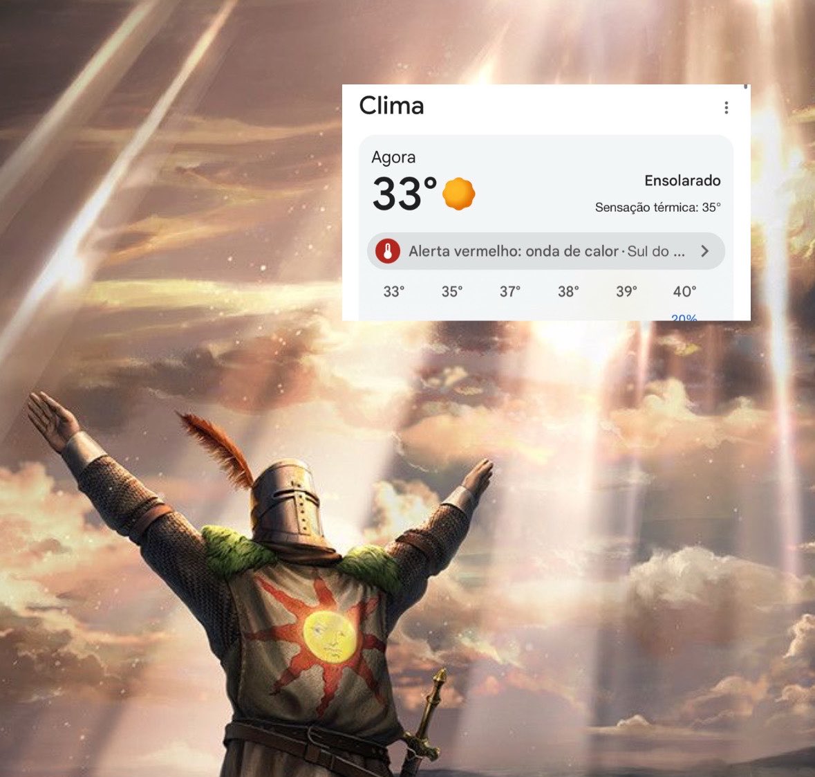 aeryzzs's tweet photo. praise the sun né (que calor descomunal) https://t.co/U52BulYVrY