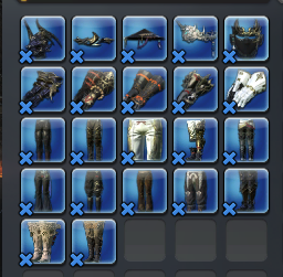 winduplune's tweet photo. Ah, farming all the 70 AF gear is such a headache! Currently at 53/75 complete... ;w; https://t.co/2mGsZOOCDT