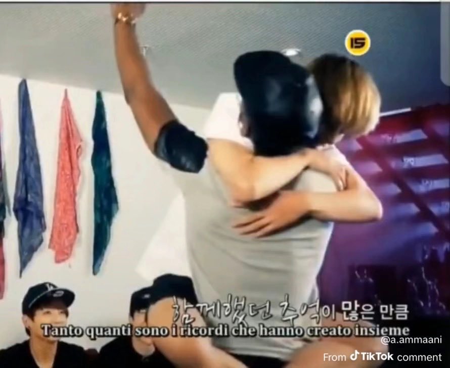 LaraRaith01's tweet photo. Let's correct misinformation since this clip shows up every 2 business days out of context from the same people

Not racism. From the full 2014 American Hustle Life footage, V (age 18) was a shy Korean teen unused to sudden physical contact from strangers, which is a common cultural difference. He welcomed Victoria with open arms and got flustered on camera when she hugged him unexpectedly. Language barrier and filming played roles. Full context shows friendly bonding, not bias.