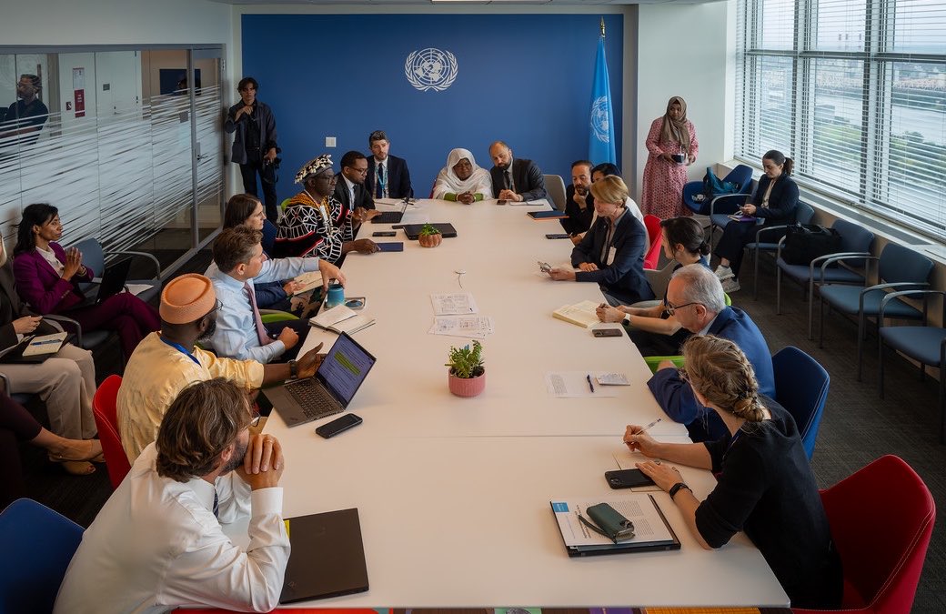 UNReliefChief's tweet photo. This UN week, leaders of local humanitarian organisations co-led my delegation. This was about some of us getting out of the way, listening and learning. They were clear: we need genuine shift of power and mindset across sector, more protection of workers, more funding. https://t.co/gQuLDCNn2b