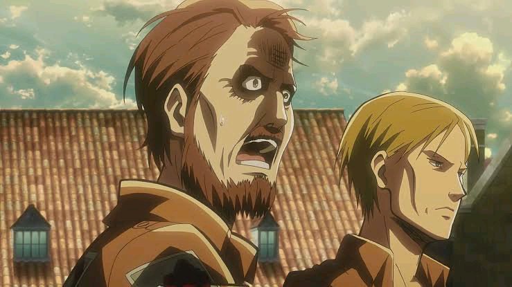 TheBaronEmerald's tweet photo. So, what happened to him anyway? After trying to execute Eren, he just vanished from the entire series. https://t.co/wDMYuhgxRN