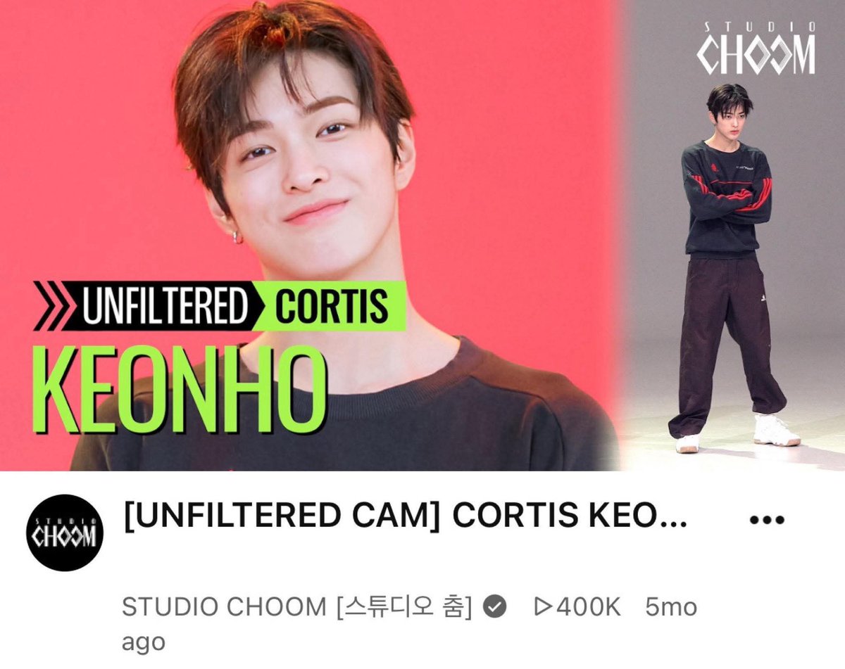 KEONHOHEAVEN's tweet photo. KEONHO OFFICIALLY HAS HIS 5TH FANCAM TO SURPASS 400K VIEWS

Keonho’s [UNFILTERED CAM] fancam from STUDIO CHOOM has officially surpassed 400K views! Even more special, this marks Keonho’s 5th fancam to reach this amazing milestone. 

This achievement is such a well-deserved gift for Keonho’s endless hard work and dedication, as well as for all the love and effort our fandom has poured in throughout this journey.

Let’s continue streaming the fancams below together and unlock even more new milestones for Keonho! 

📍100K:
https://t.co/hZn6tkV9Nc
https://t.co/mKICTdXXLD
https://t.co/673qZc5zPc

📍200K:
https://t.co/uMe46AiUv7

📍700K:
https://t.co/cQetaVcRXo

#KEONHO #건호 #ゴンホ
#ACEKEONMAKNAE