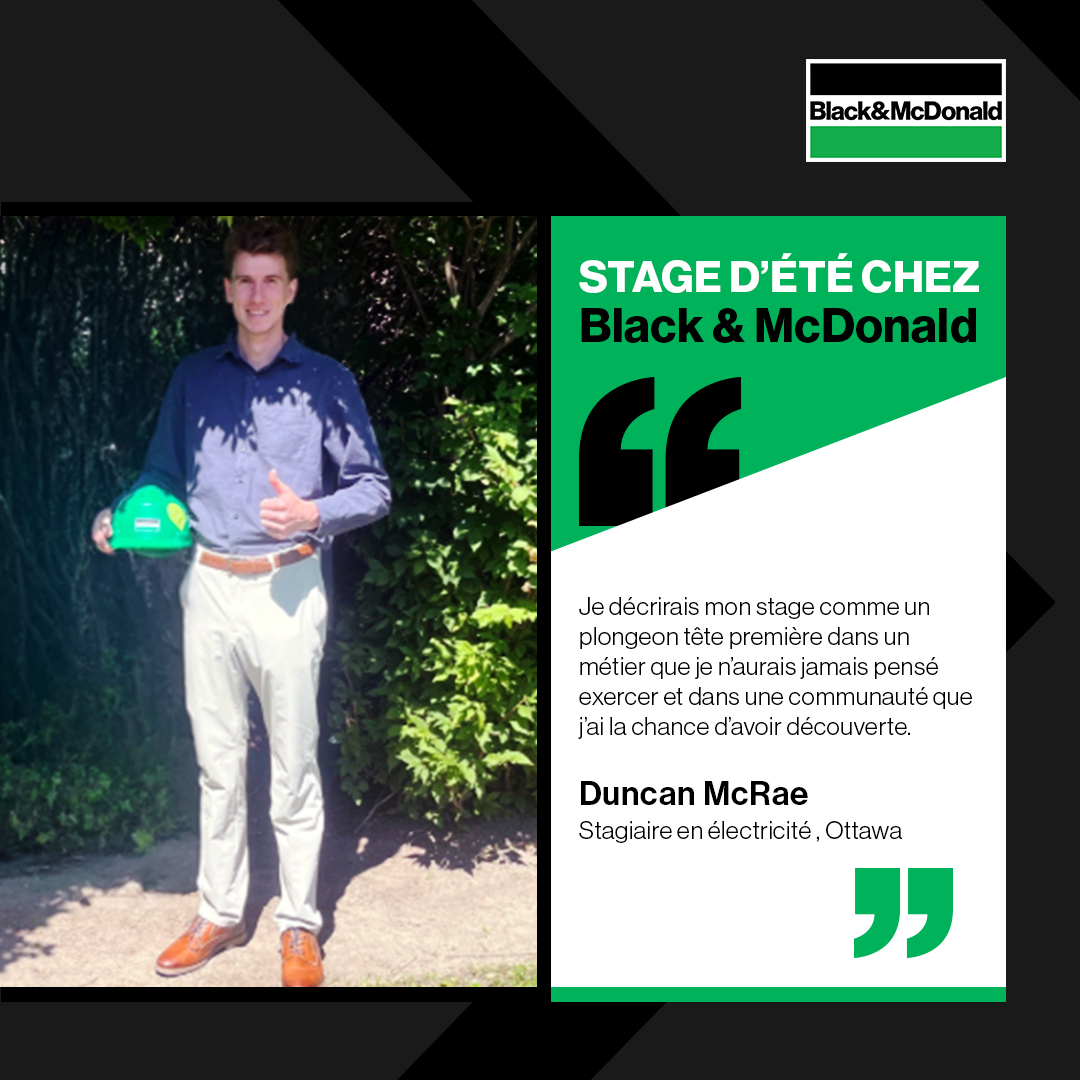 bandmlimited's tweet photo. En participant à des projets de construction électrique, Duncan a acquis une expérience concrète en matière de coordination de projets, tout en apprenant ce qu’il faut pour faire avancer des projets complexes.

#BlackAndMcDonald #StageDété2026 #TravauxÉlectriques https://t.co/nskrHklwl0