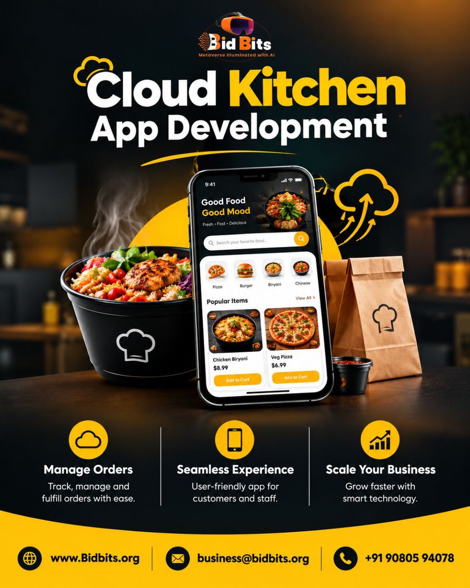 bid_bits's tweet photo. Cloud Kitchen App Development focuses on building a digital platform that reflects the operational needs of modern food businesses.
https://t.co/R3mBBeU7xz
For any queries, talk to our experts
Contact: +91 90805 94078
#cloudkitchenappdevelopment #india #usa #uk #uae https://t.co/tNlK9IcUJR