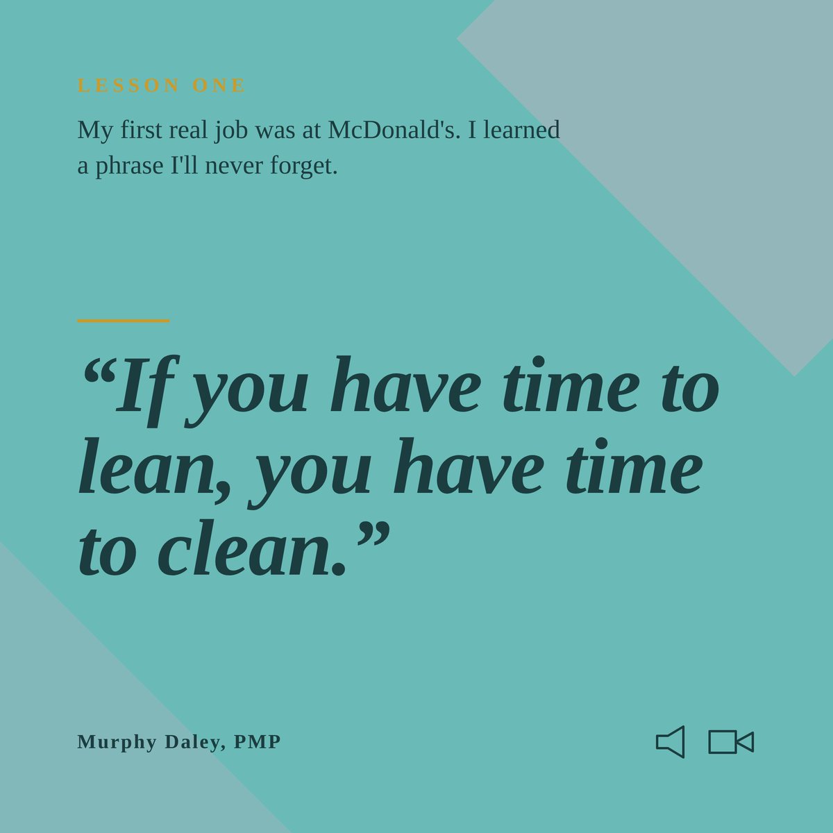WrittenByMurphy's tweet photo. MORE monitoring and controlling
1. Initiation—2. Planning—3. Execution—4. Closing
5.Monitoring and Controlling
My first real job was at McDonald's. I learned a phrase I'll never forget. "IF you have time to lean, you have time to clean."
#avtweeps #AVPM #AVIXA #PMP https://t.co/EBe8Fo1B3f