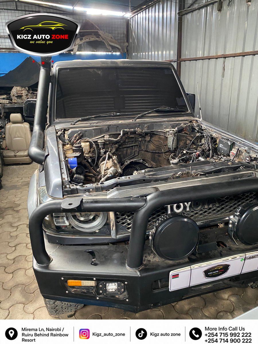 KigzAutoZone254's tweet photo. GARAGE DAY at Kigz Auto Zone.

Diagnostics. Servicing. Engine. Electrical. Suspension. Brakes. Gearbox. Bodywork.

📞 0714 900 222 | 0715 992 222
📍 Mirema Lane &amp; Ruiru

#KigzAutoZone #GarageDay #AutoRepair https://t.co/avRJHgFypI