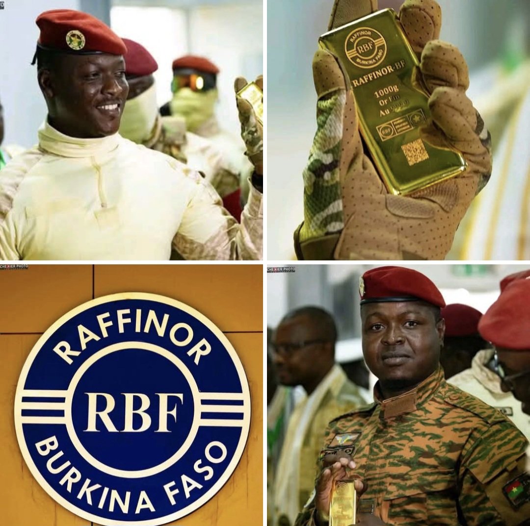 beyondB_DAG's tweet photo. The first "Made in Burkina" gold bar, produced by RAFFINOR-BF 🇧🇫💪

Burkina Faso is showing Africa the true definition of "Sovereignty " ; of "TAKING BACK FULL CONTROL", and they are doing it in style for everyone to see, fellow Africans.

More revenue for state priority.  

Burkina Faso is trading Imperialist aid for African wealth, and I am loving it.