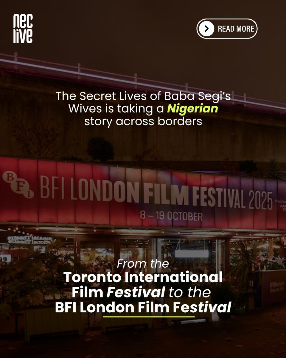 necliv's tweet photo. Guess what? Our stories have passports too. 👀

A story rooted in Nigeria, now sitting on international screens.

This is what it looks like when what we create at home gets to travel.
Home is not the limit. It is the advantage
#NECLive13 #HomeAdvantage #NigerianFilm #Nollywood https://t.co/Z3I9oPBfUK