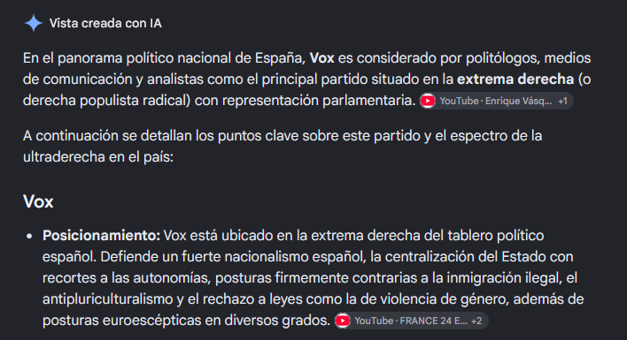yukoekony's tweet photo. google:
Existe la extrema derecha? si, vox

existe la extrema izquierda? no uses esa palabra tan fea... se usa transformadora o ecosocialista, izquierda populista.... si dices extrema izquierda queda feo y no queremos ofender sentimientos.... https://t.co/bfIO3gcDSn