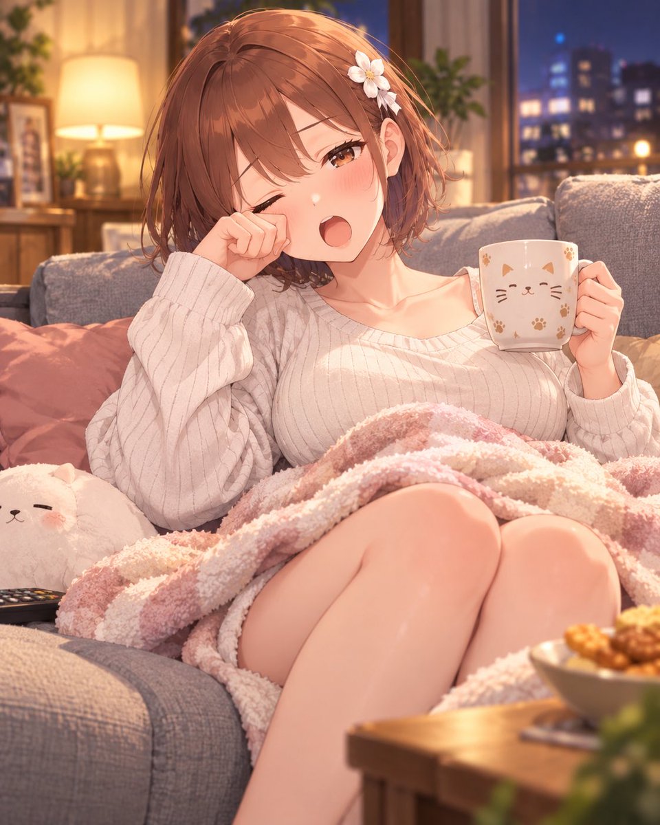 miko62ac's tweet photo. 今日も一日おつかれさまでした🌙

ゆっくりするつもりだったのに、
もう眠気に負けそうです…😂☕️

このまま寝落ちしそうなので、
今日は早めにおやすみします🌸

#白石みこ #AIgirl #おやすみ前に https://t.co/SaMWbpOJHs
