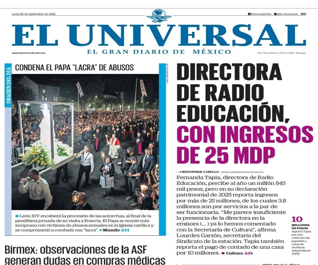 SicarioPolitica's tweet photo. ¡Buenos días! Desde un México donde la directora de @RadioEducacion es otra de los 13 millones de mexicanos que salieron de la pobreza gracias a la 4T,  25 millones de pesos al año gana @TapiaFernanda y todavía tiene el descaro de profesar la "austeridad republicana"

Café? ☕️ https://t.co/v90Rbd7awC