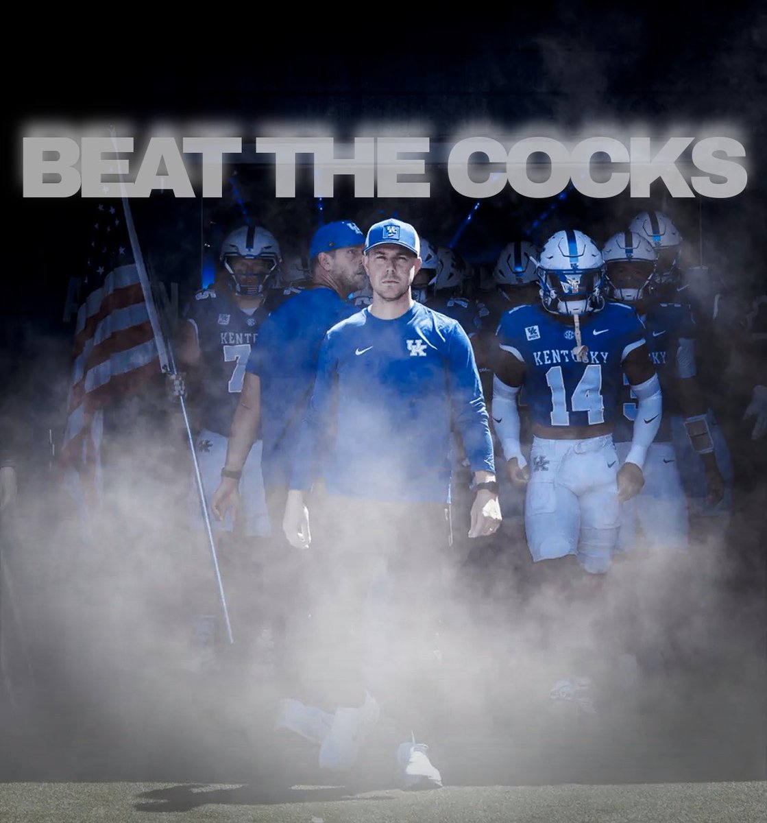 CoachSteinUK's tweet photo. South Carolina Hate Week!

I don’t just want to beat the Cocks, I want to devour them.

Cats by 90 😼 https://t.co/UTRsWhUIt9