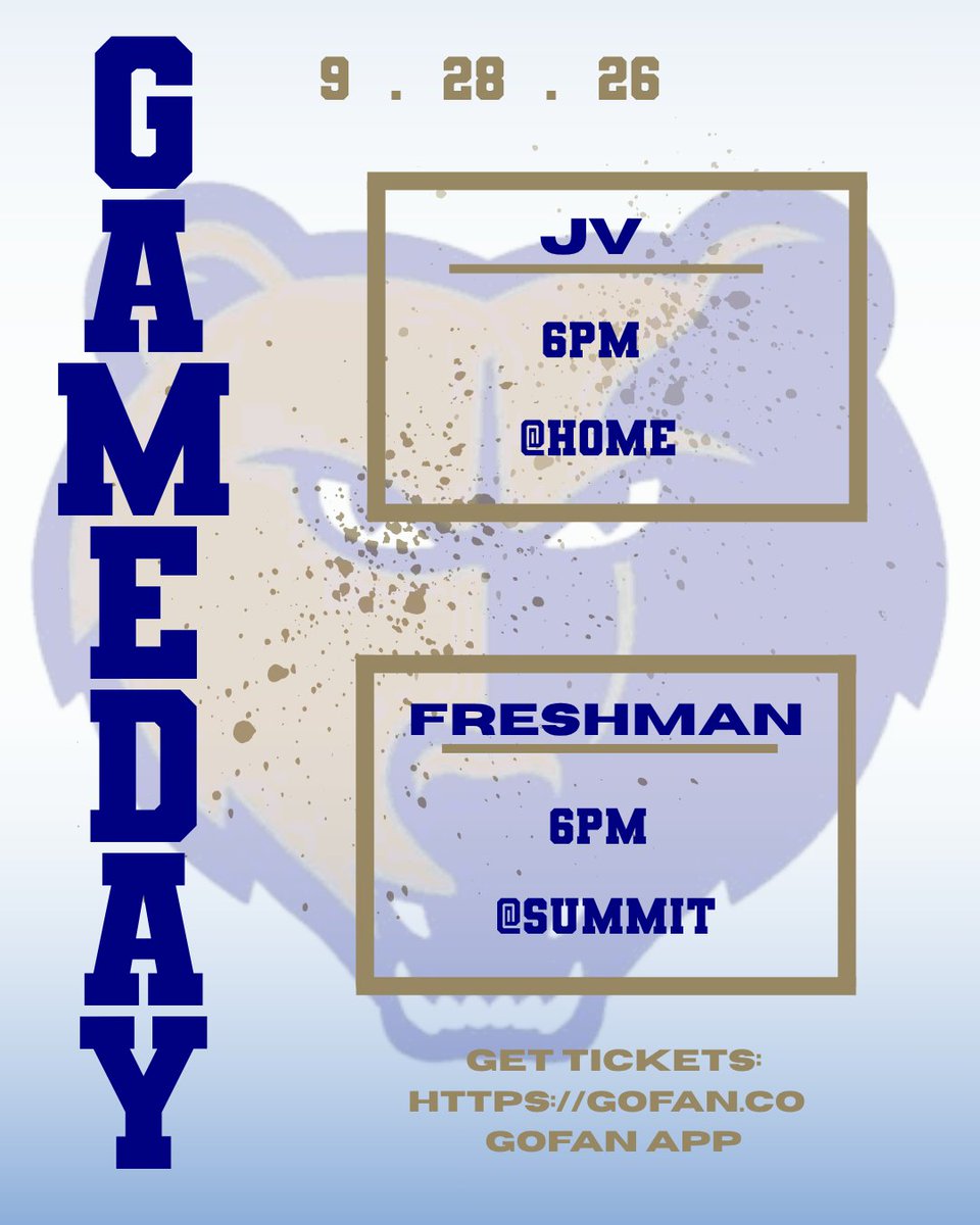 bruins12th's tweet photo. Come out and support our JV and Freshman teams as they take on Summit tonight. JV plays at HOME, Freshman at SUMMIT. Kick-off at 6pm.

#DRIVEN #GAMEDAY https://t.co/E8JhcvREdr