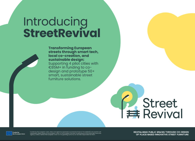 CTCON's tweet photo. 🌍 Arranca #StreetRevival, un proyecto europeo de mobiliario urbano sostenible y accesible. Murcia será una de sus cuatro ciudades demostradoras y en CTCON participamos en el desarrollo de soluciones.

https://t.co/NnqFadwIVH https://t.co/zI5v3nMLAI
