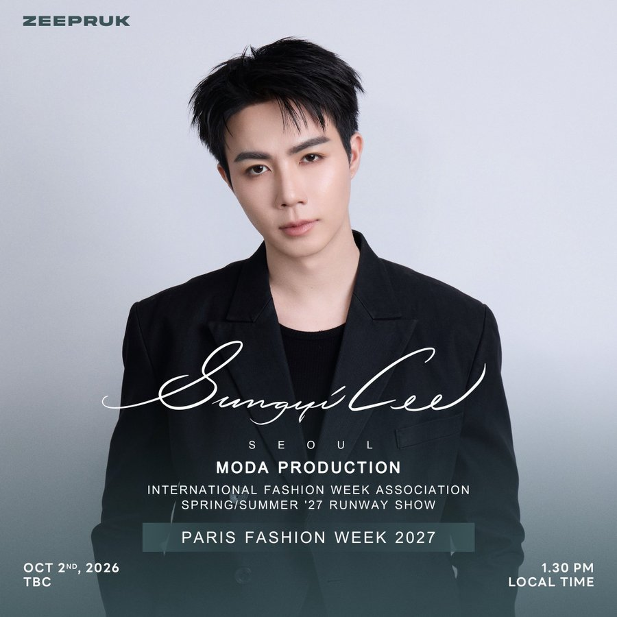 SamadiWath82068's tweet photo. From runway previews to Parisian fashion statements, Zee brings his signature presence to Paris Fashion Week 2027
#ZeePruk #ParisFashionWeek2027 #ZeePrukGlobal #ZeePrukFashion #zunshine
#SANDRO #SANDROParis #BONBOM #ASPARAGUS #ConceptKorea #ModaProduction #SungyiLee @zee_pruk https://t.co/jLEtCqH6Az