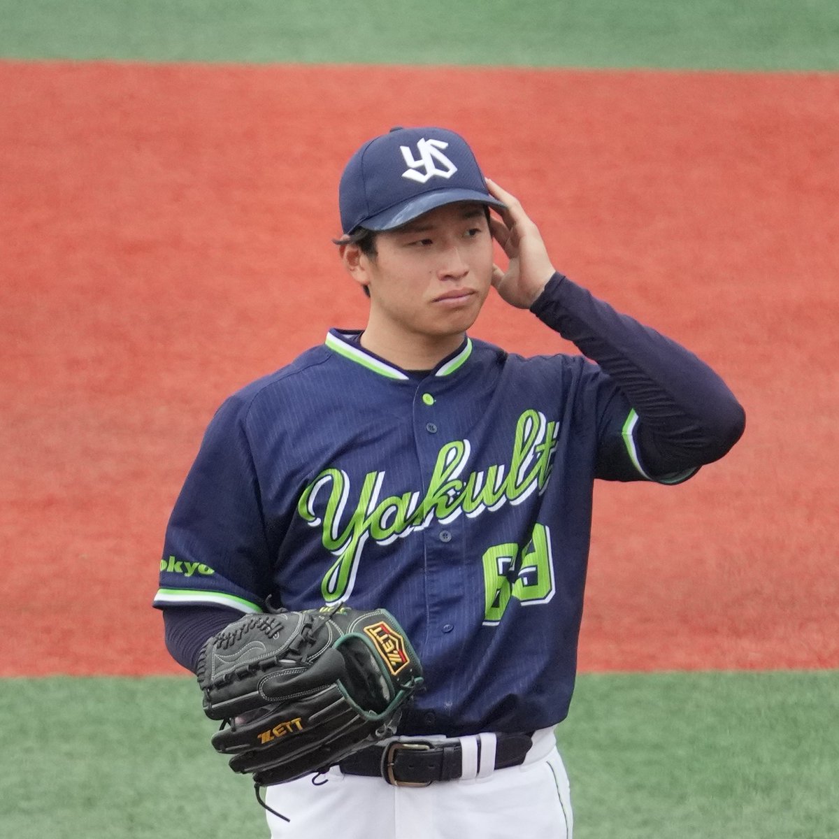 2896_toge's tweet photo. これはピッチコムが聞こえない下川君。（最初何やってるのかと思った）

2026.9.27📷 https://t.co/ASbnqAjwNJ
