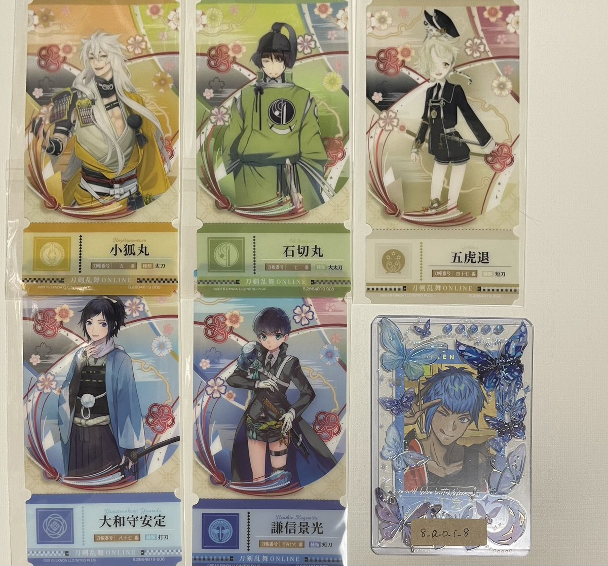 8_a_o_i_8's tweet photo. 【交換・譲渡】刀剣乱舞 チケットライクコレクション 1弾
譲: シークレット、三日月、小竜、加州、山鳥毛、日光、小狐丸、石切丸、五虎退、安定、謙信、童子切、鬼丸、獅子王、小烏丸、小豆
求:後家、大般若、(2弾八丁)、定価+送料

条件4枚目
郵送>都内手渡し(所用で日程提示が先になる可能性あり) https://t.co/sVx4opq2Zo
