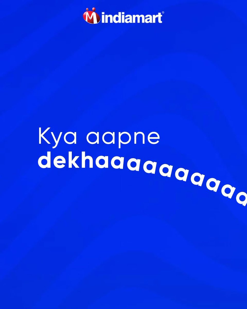 IndiaMART's tweet photo. Launching Tomorrow, Stay Tuned📢
#IndiaMART #KaamYahinBantaHai #DekhaHai https://t.co/WTZfHAcSzY