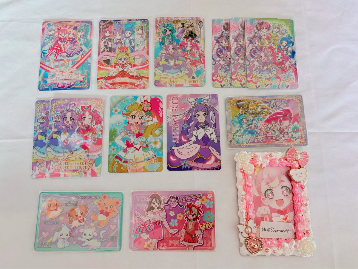 SyO9_sk's tweet photo. @f_ukaman 初めまして、こんばんは。
不具合の為、別垢よりお声かけ失礼いたします。
当方お求めのカードを所持しているのですが、お好きなカード3点⇔ワンダフル･フレンディ･ミスティックと3:3の交換は可能でしょうか？
纏めてのお写真で申し訳ございません。
ご検討の程よろしくお願いいたします。 https://t.co/aXkgjD4IHb