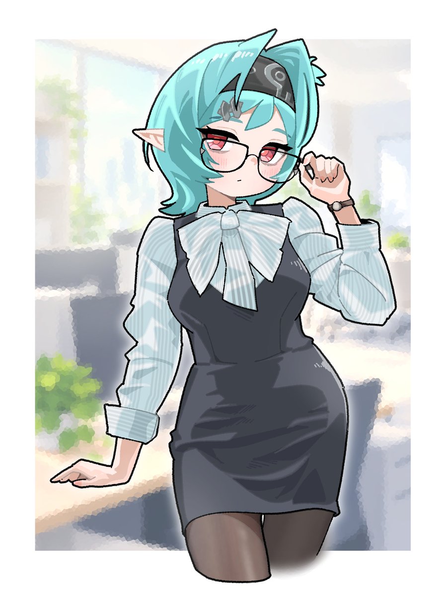 gu00hy's tweet photo. お嬢様の筆頭助手（秘書）👓

#ZenlessZoneZero‌ #ロクシー https://t.co/yR2Fo7gzz5
