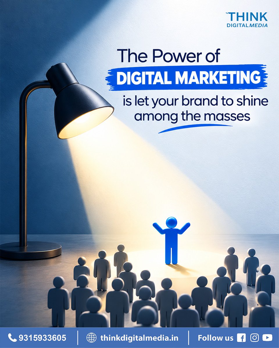 thinkdigitalmed's tweet photo. The spotlight is yours. 
With the right digital strategy, your brand doesn’t just get seen —it gets remembered.

#DigitalMarketing #DigitalMedia #BrandVisibility #DigitalGrowth #MarketingStrategy https://t.co/jlJtby9aSN