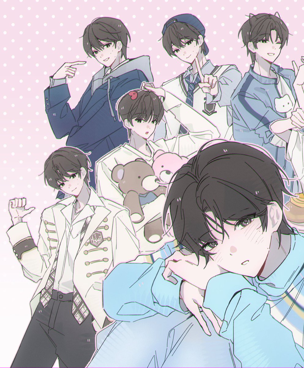 cherry_hime_s2's tweet photo. 🐰데뷔 전부터 데뷔 후까지~ 영상에 넣은 그림들🦊 https://t.co/jBRjrYM0g2
