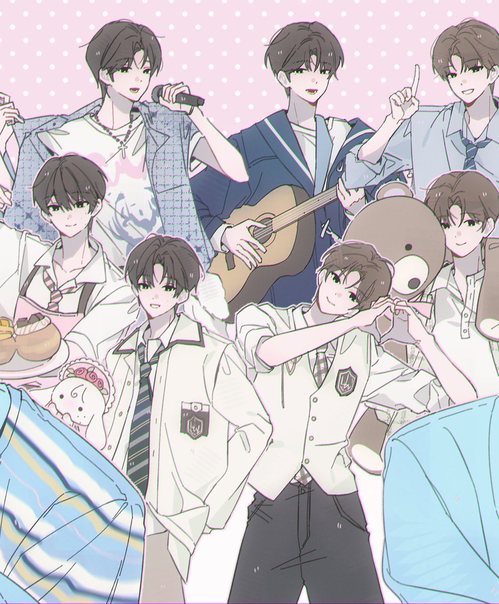 cherry_hime_s2's tweet photo. 🐰데뷔 전부터 데뷔 후까지~ 영상에 넣은 그림들🦊 https://t.co/jBRjrYM0g2