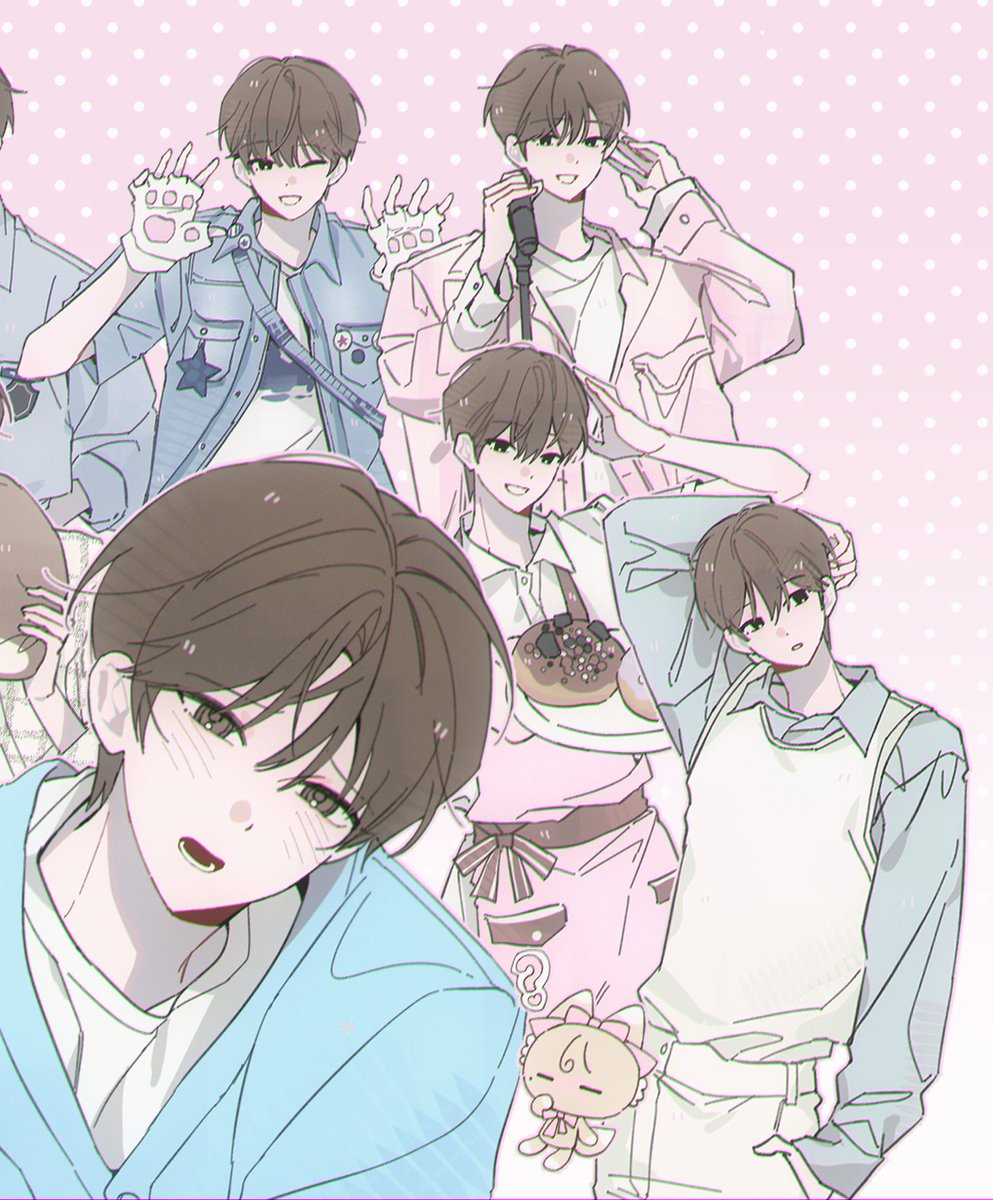 cherry_hime_s2's tweet photo. 🐰데뷔 전부터 데뷔 후까지~ 영상에 넣은 그림들🦊 https://t.co/jBRjrYM0g2