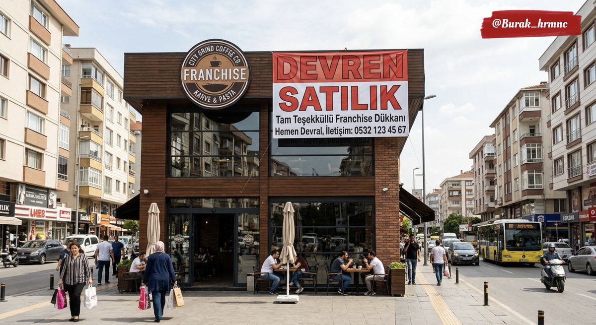 Burak_hrmnc's tweet photo. İstanbul’un işlek caddesinde devren satılık bir kahve franchise’ı buldum. 

İstenen devir bedeli 35 milyon TL. 
Aylık ortalama 18 bin adet kahve satışı yapılıyormuş.

— Kahve sektöründen ve finanstan anlayanlar bir baksın; sadece kahve satışı ile burası kendisini kaç yılda amorti eder. 

Bu paraya burayı devralmak mantıklı mı?